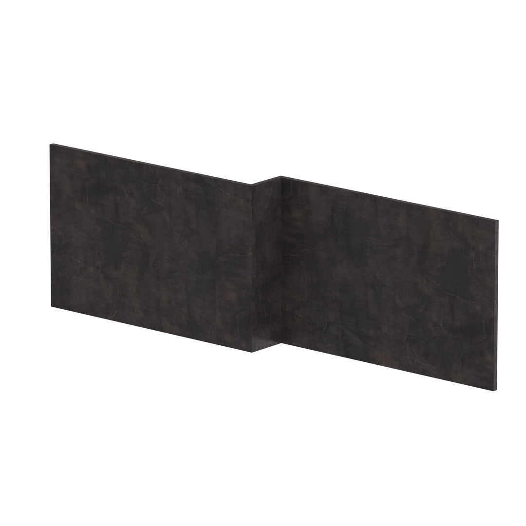 Nuie 1700Mm Shower Bath Front Panel Metallic Slate